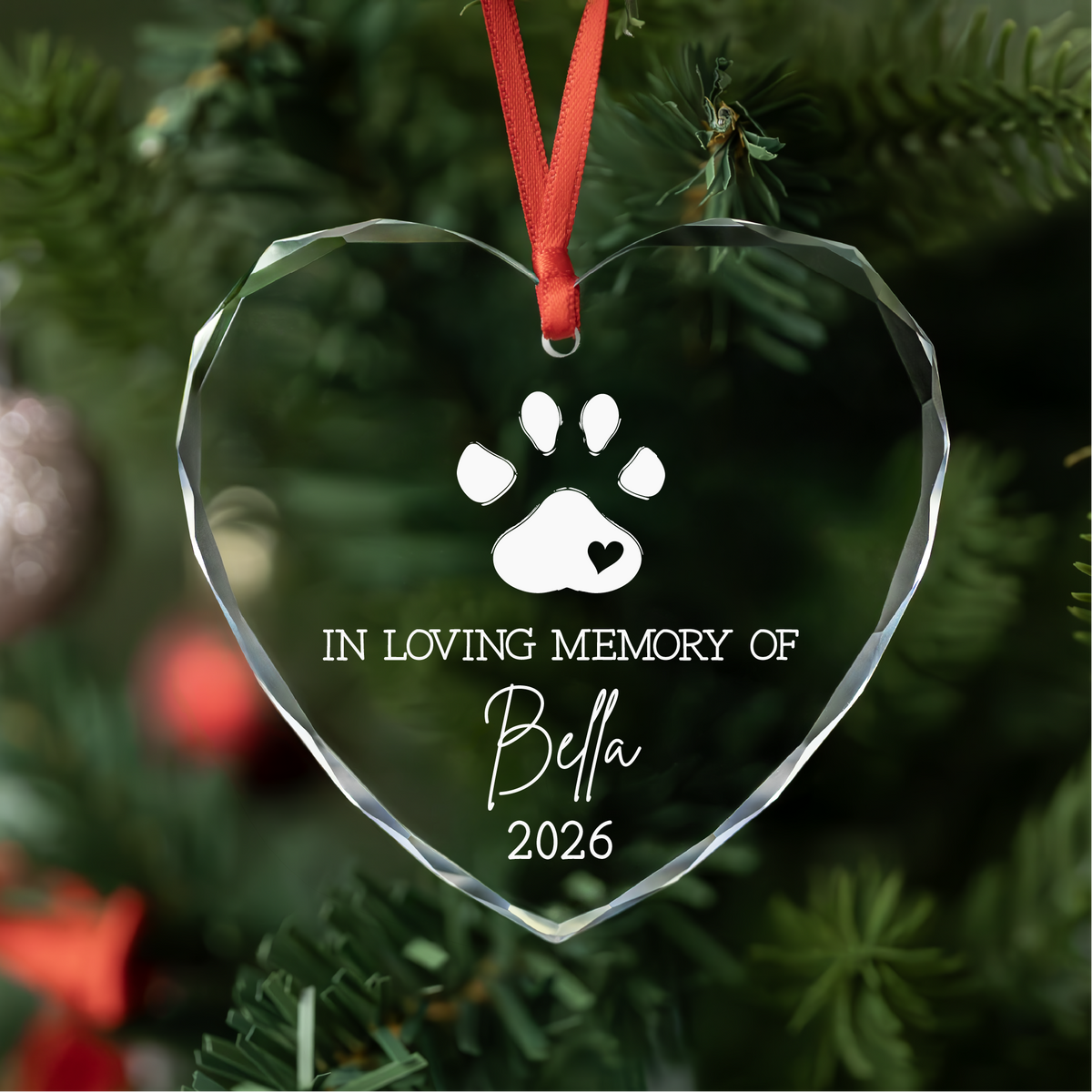 Personalized Pet Memorial Christmas Ornament