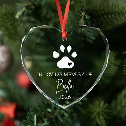 Personalized Pet Memorial Christmas Ornament