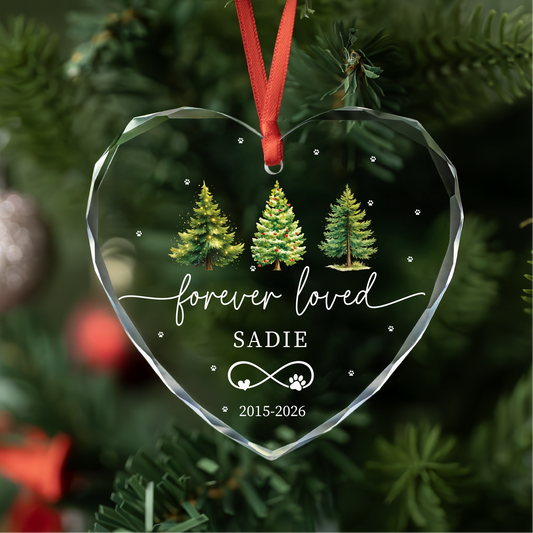 Personalized Text Photo Heart Ornament