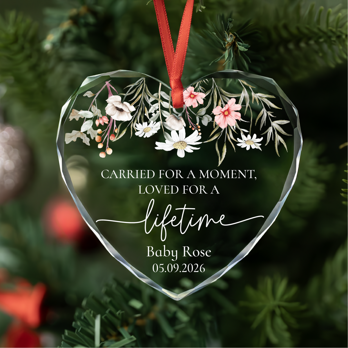 Personalized Angel Baby Memorial Ornament