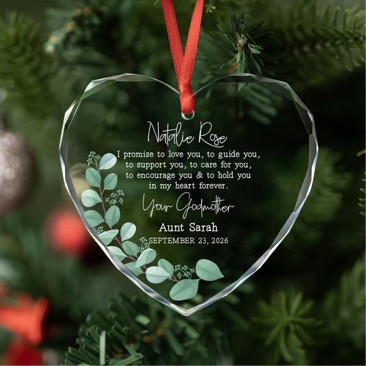 Personalized Baptism Christening Ornament