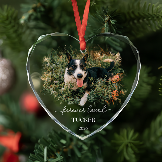 Personalized Dog Memorial Christmas Ornament