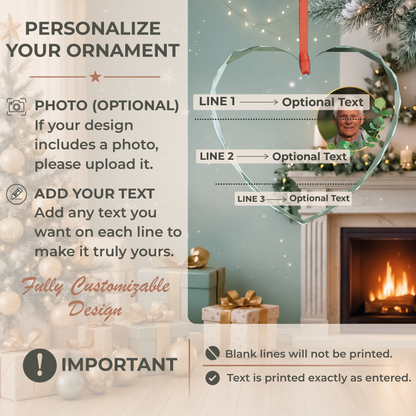 Blessing Poem Photo Memorial Ornament