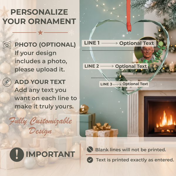 Blessing Poem Photo Memorial Ornament
