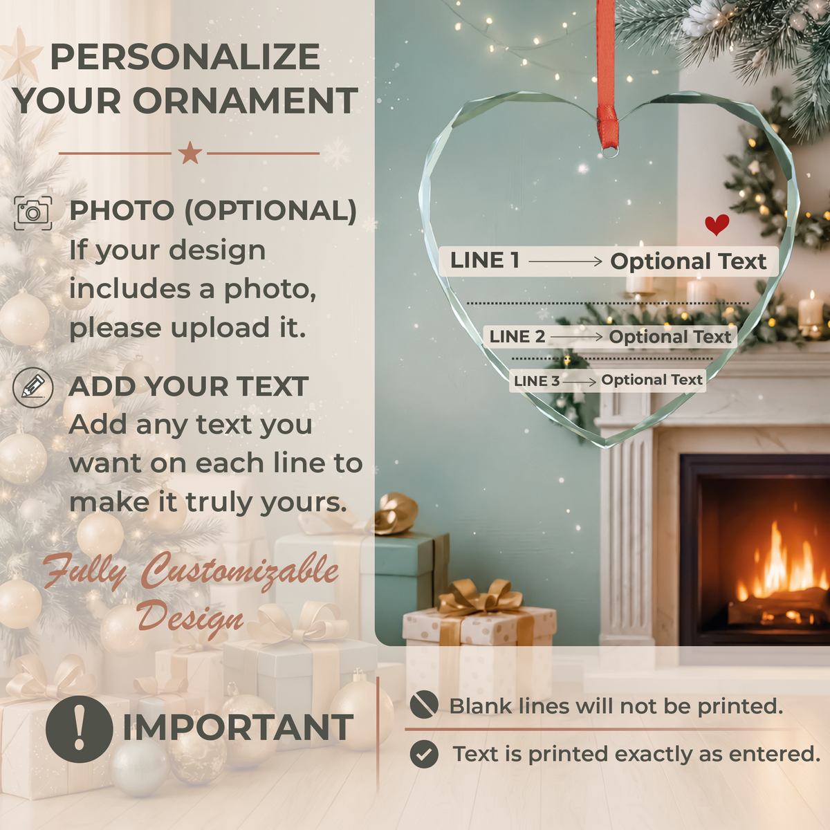 Red Bow Date Calendar Ornament