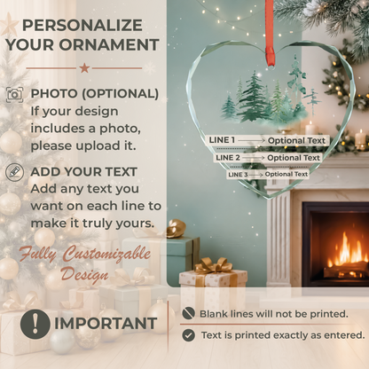 Forest Heart Engaged Ornament