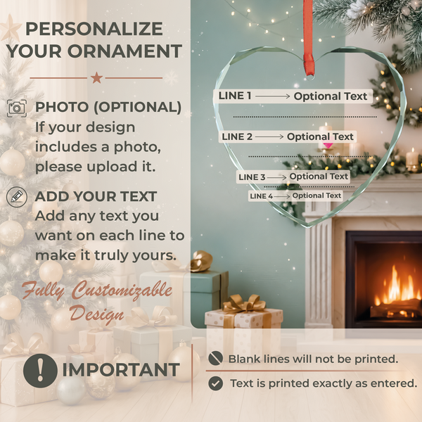 Engagement Date Calendar Heart Ornament