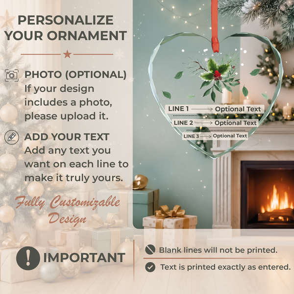 Holly Merry & Engaged Ornament