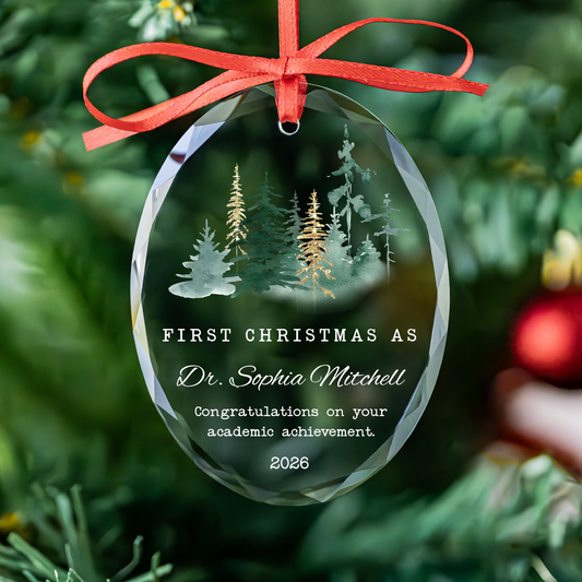 Personalized Congratulations Christmas Ornament