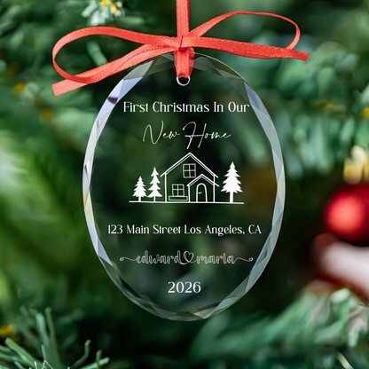 Personalized New Home Christmas Ornament