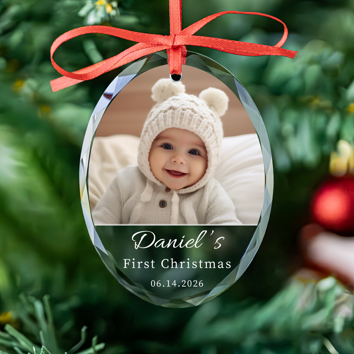 Baby Photo First Christmas Ornament