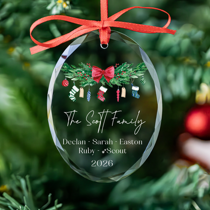 Personalized Family Christmas Ornament