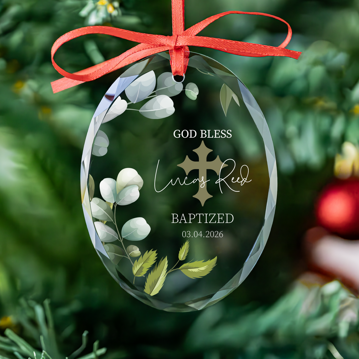 Personalized Christening Ornament