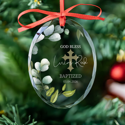 Personalized Christening Ornament