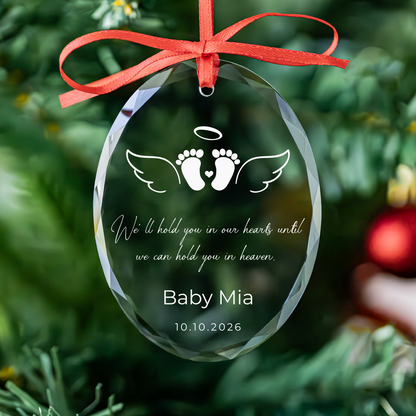Angel Footprints Baby Memorial Ornament