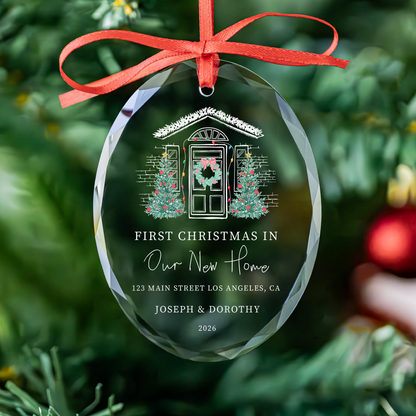 Personalized New Home Christmas Ornament