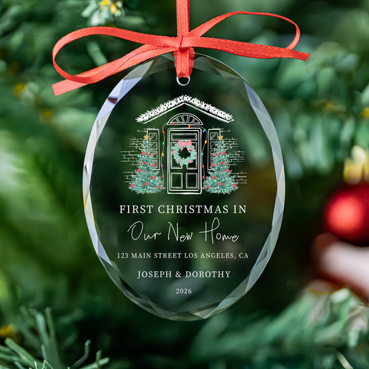 Personalized New Home Christmas Ornament