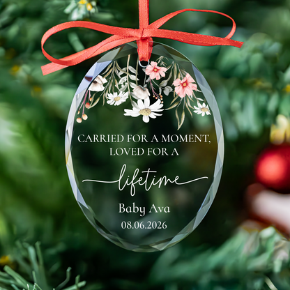 Wildflower Angel Baby Memorial Ornament