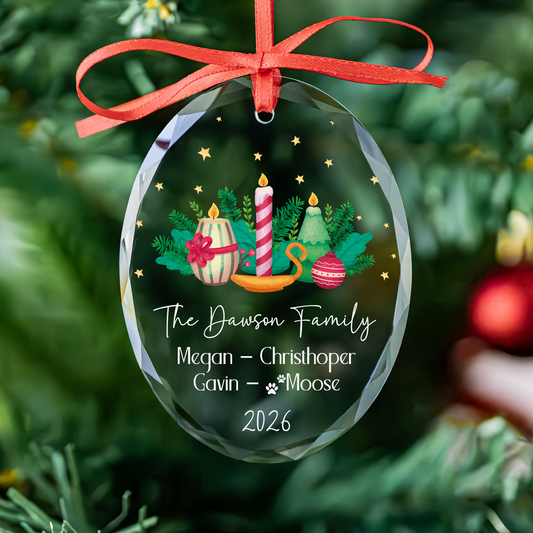 Personalized Family Christmas Ornament