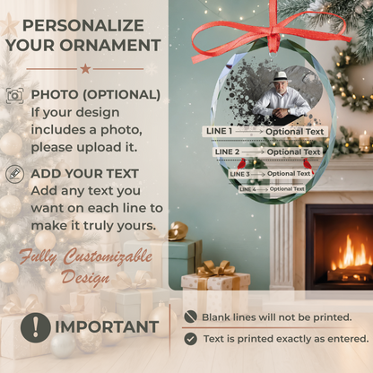 Cardinal Photo Memorial Ornament