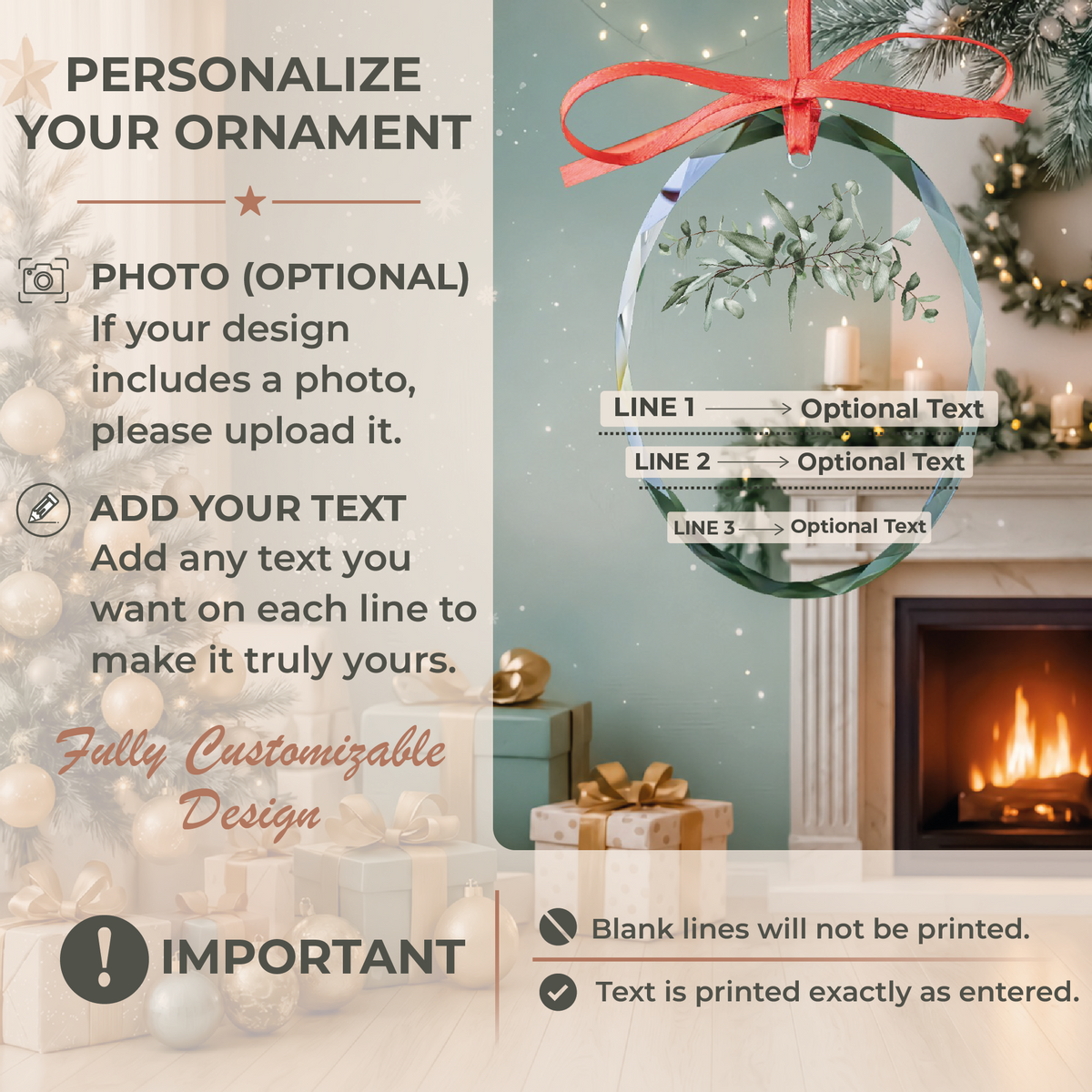 Family & Pets Name Ornament