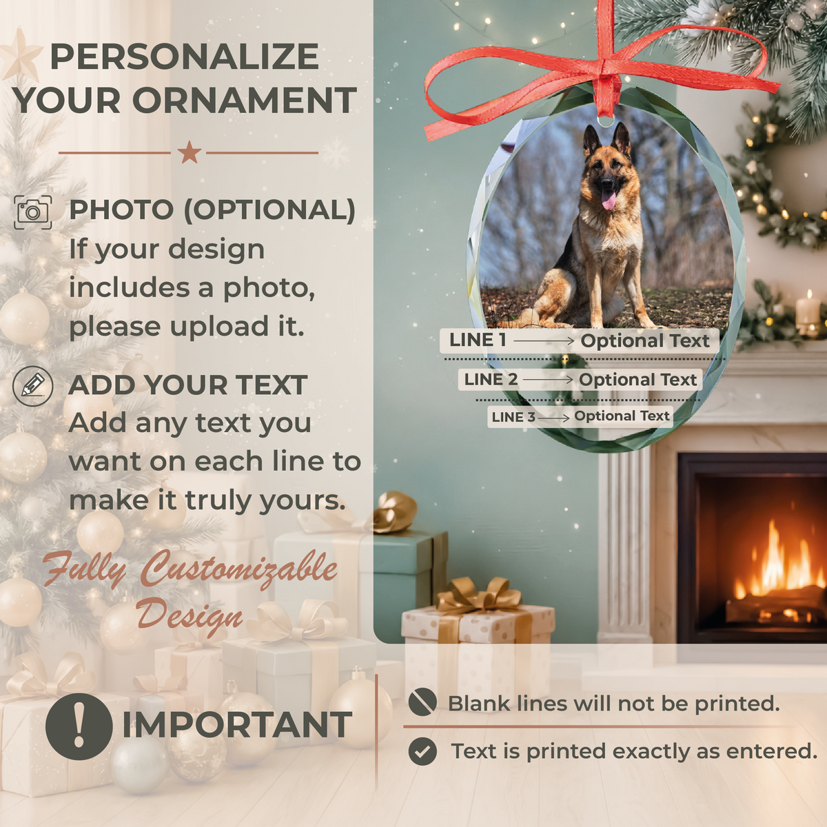 Not Long Enough Oval Pet Memorial Ornament