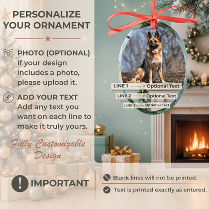 Not Long Enough Oval Pet Memorial Ornament