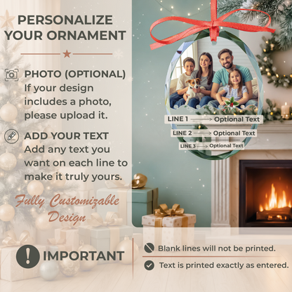 Family & Pet Photo Ornament
