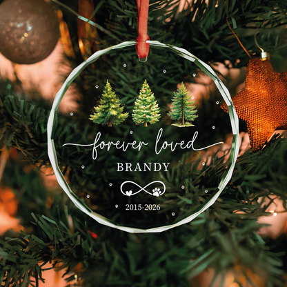 Pine Trees Pet Memorial Ornament
