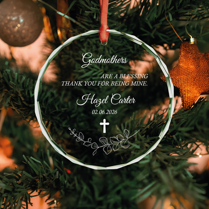 Godfather Blessing Heart Ornament