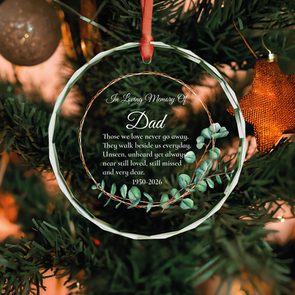 Copper Eucalyptus Memorial Ornament