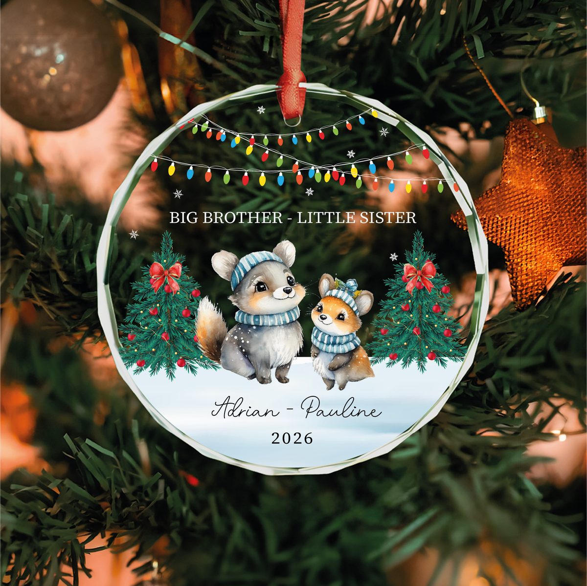 Big Brother Little Sister Ornament