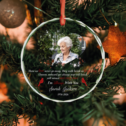 Cardinal Photo Memorial Ornament