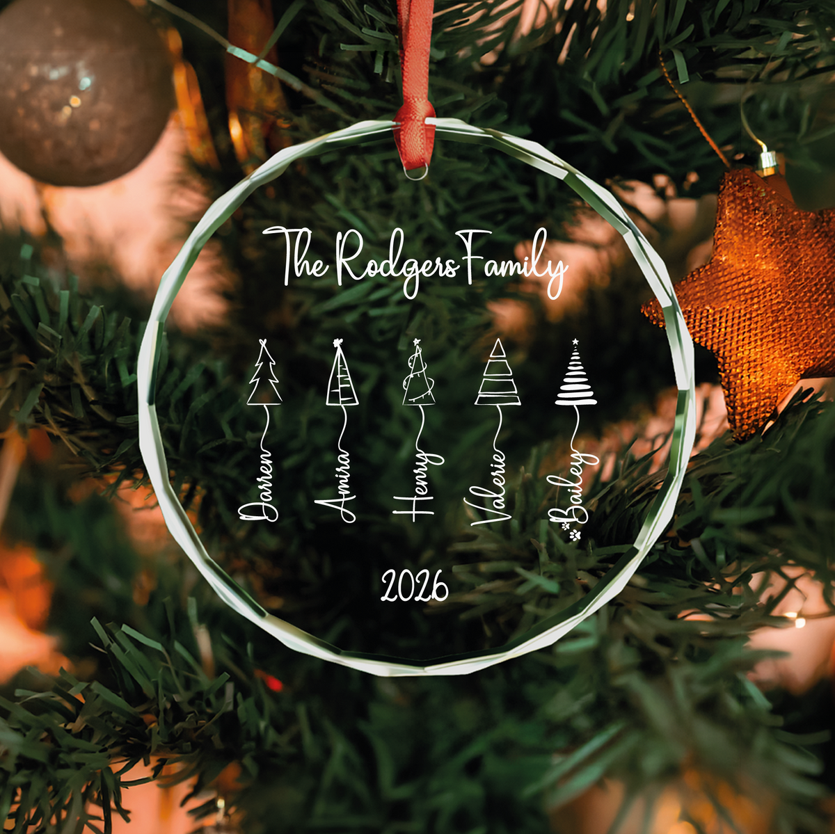 Family Tree Name Ornament