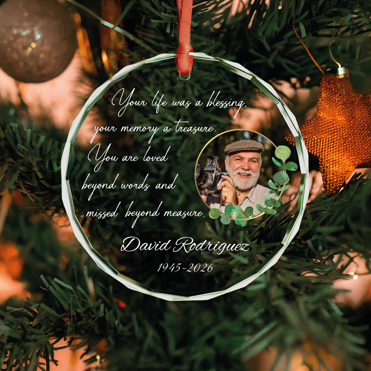 Blessing Poem Photo Memorial Ornament