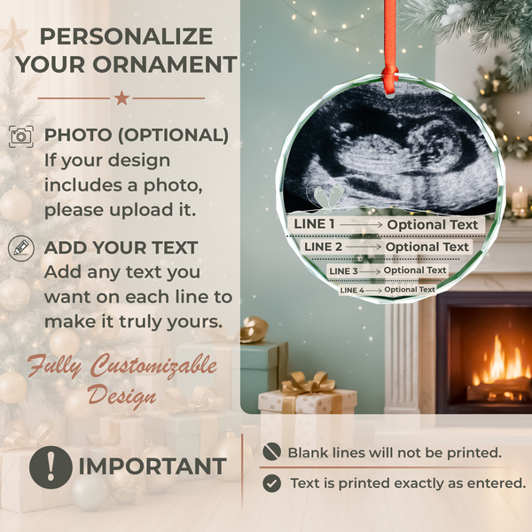 Ultrasound Baby Memorial Ornament