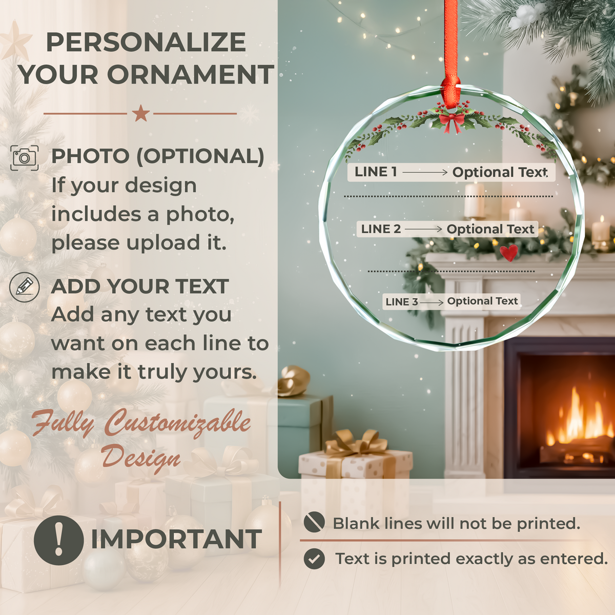 Garland Date Calendar Ornament