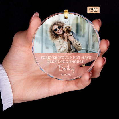 Not Long Enough Oval Pet Memorial Ornament