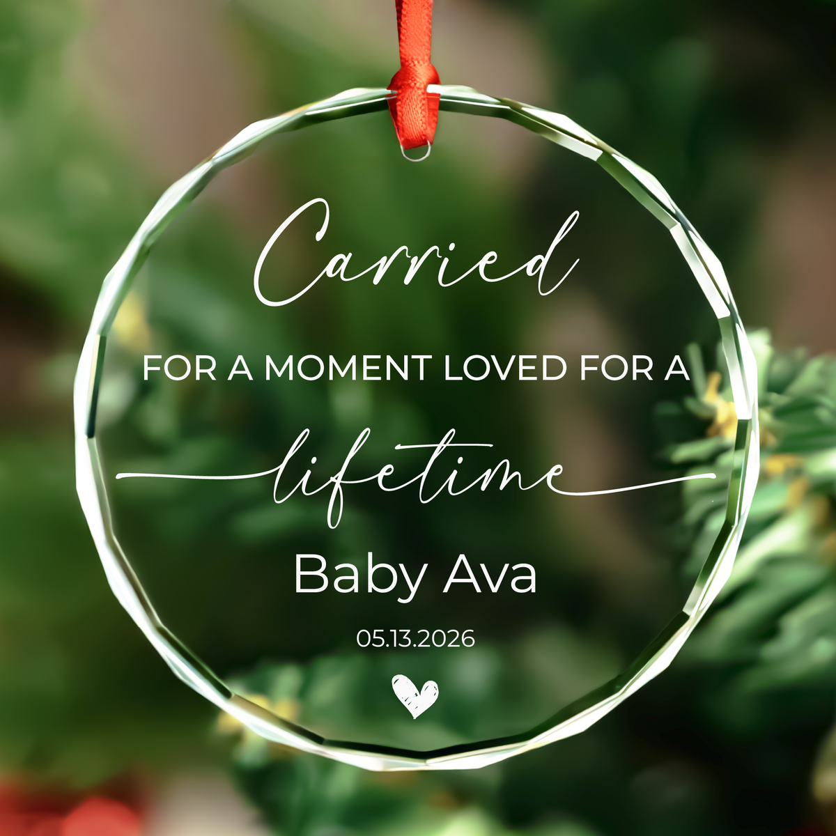 Classic Angel Baby Memorial Ornament