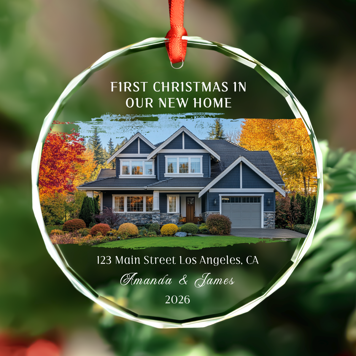 Personalized Photo New Home Christmas Ornament