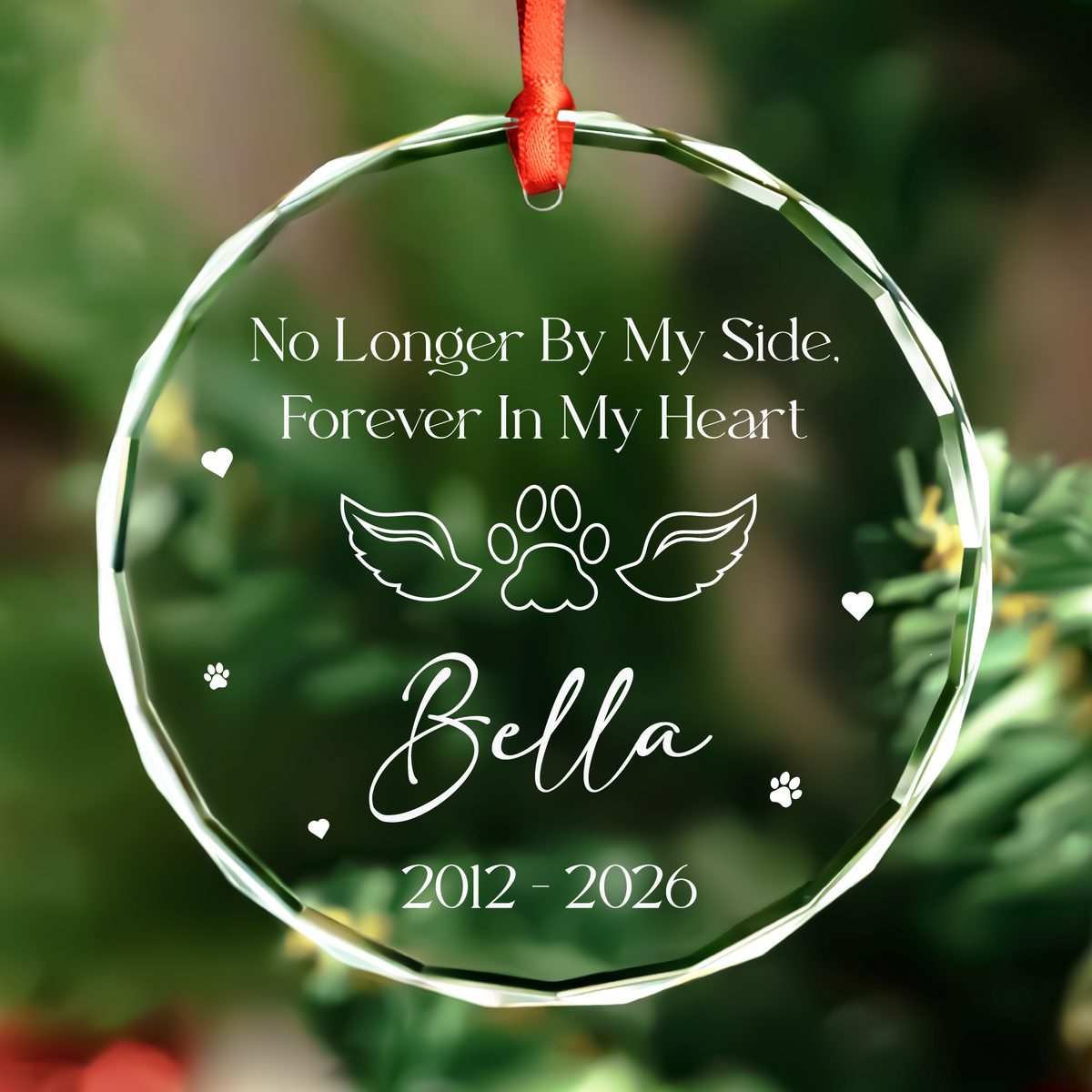 Winged Paw Pet Memorial Ornament