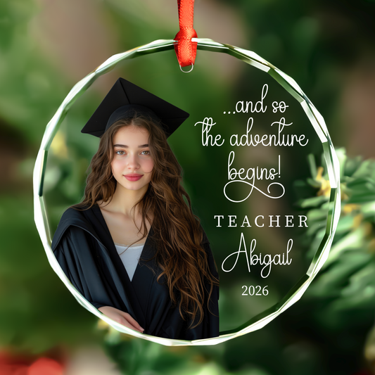 Personalized Teacher Christmas Ornament