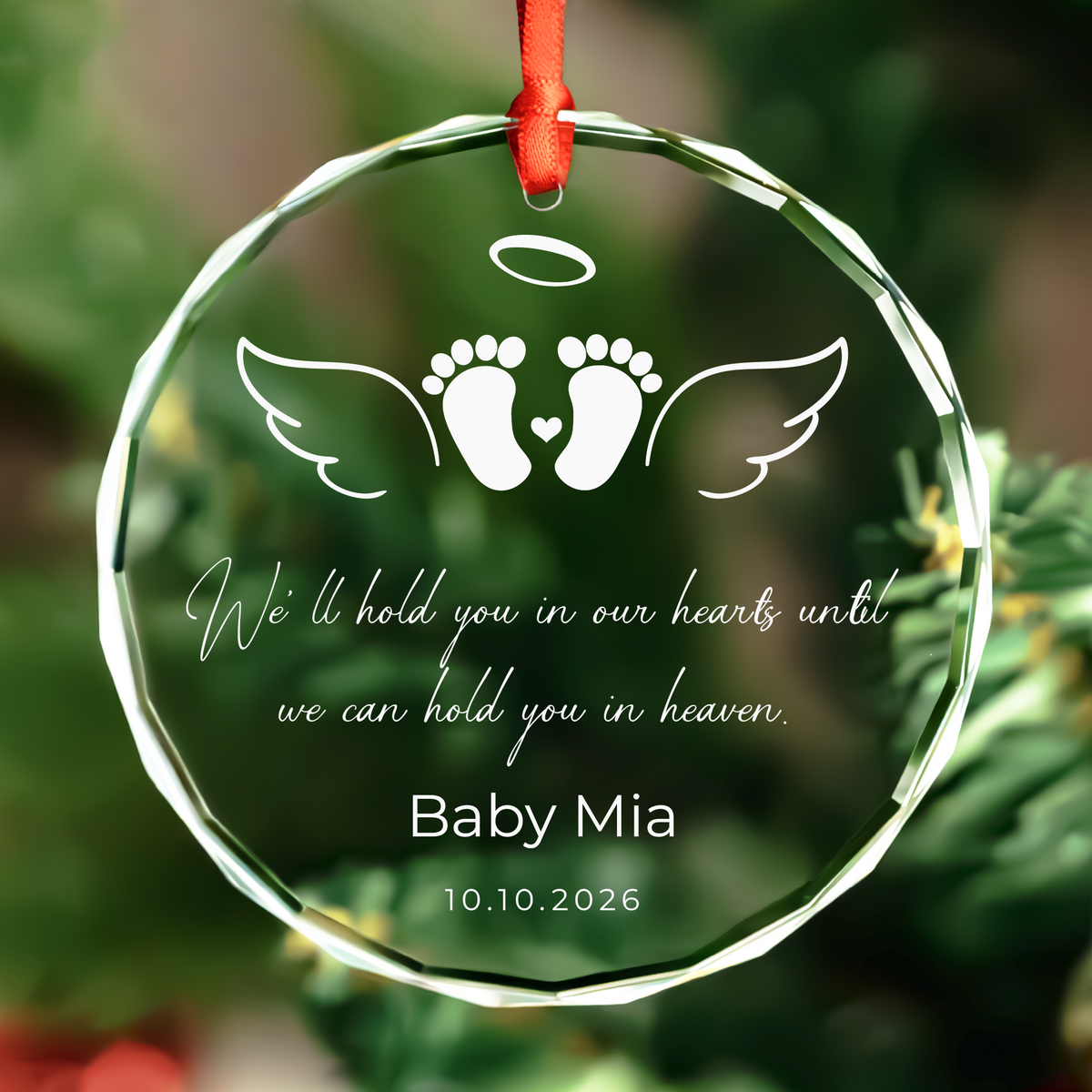 Personalized Baby Loss Christmas Ornament
