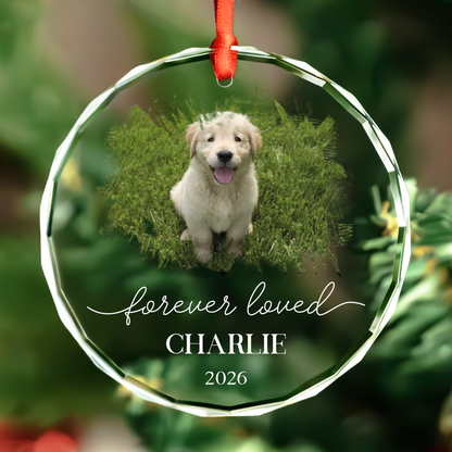 Heart Photo Pet Memorial Ornament