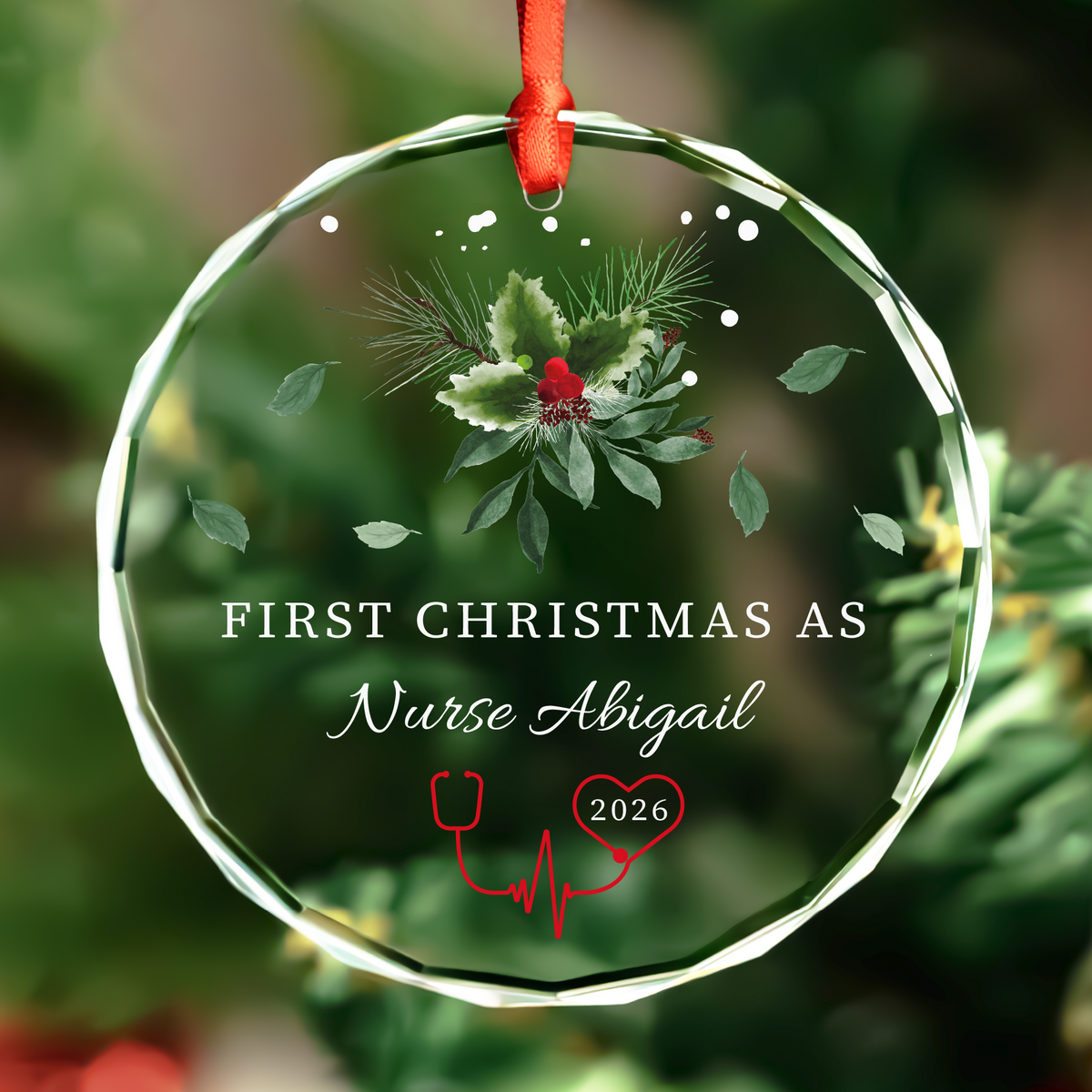 First Christmas as Nurse Ornament