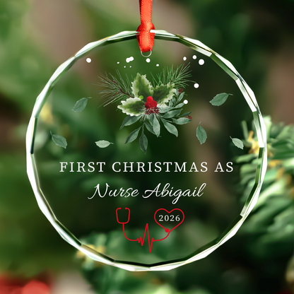First Christmas as Nurse Ornament
