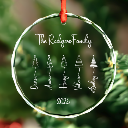 Family Tree Name Ornament