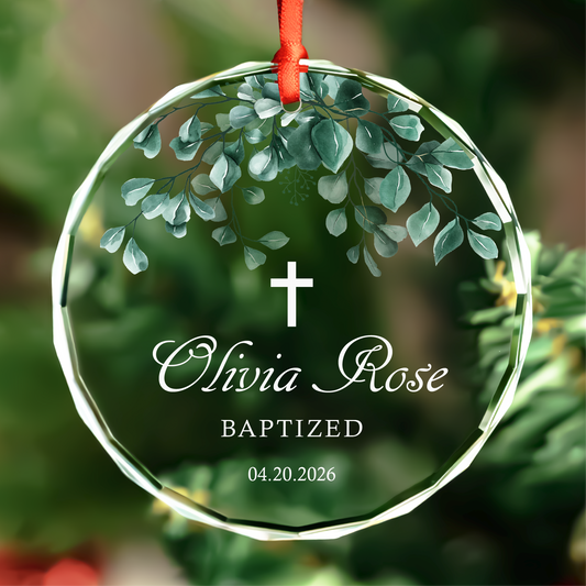 Personalized Baptism Ornament