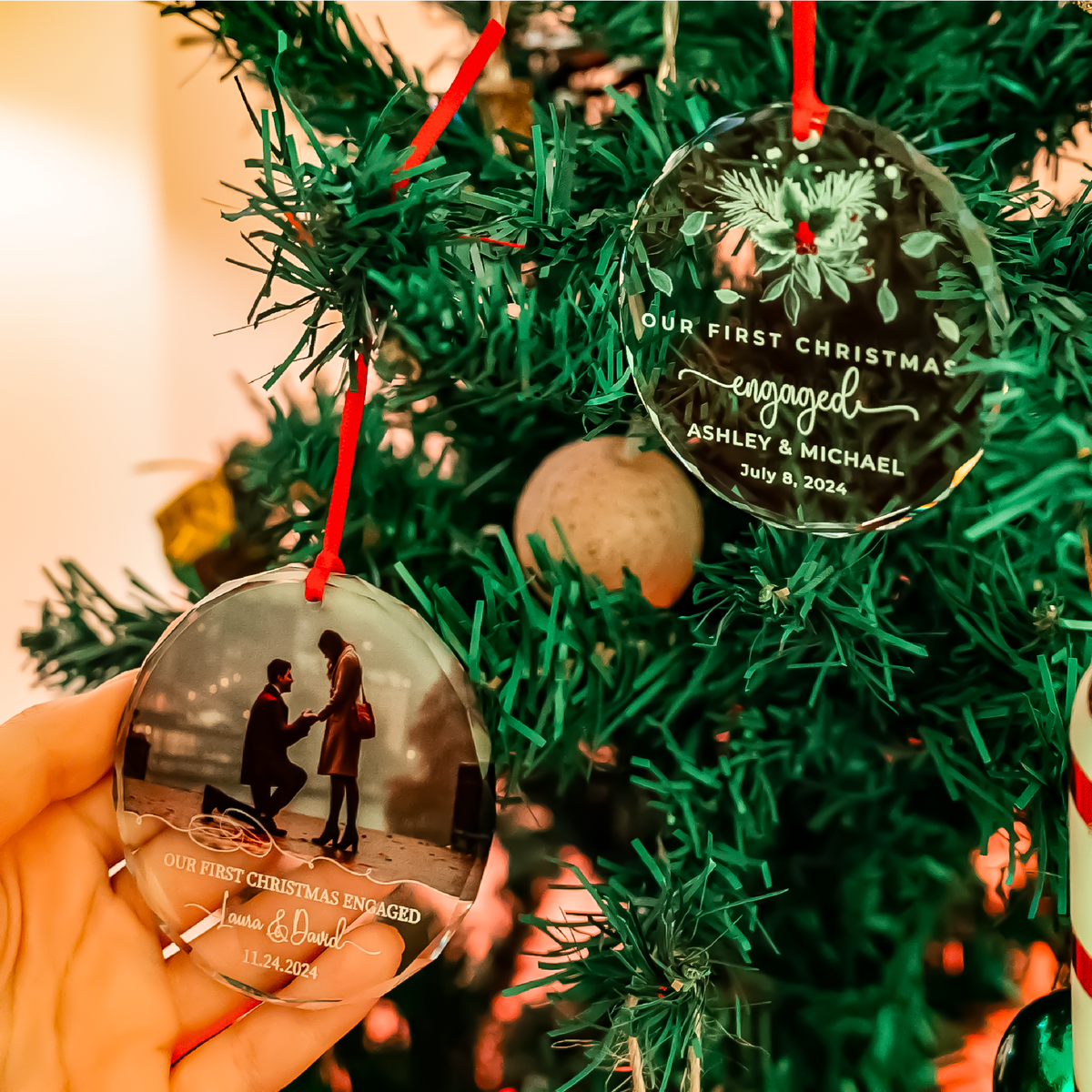 Penguin Heart Baby Ornament