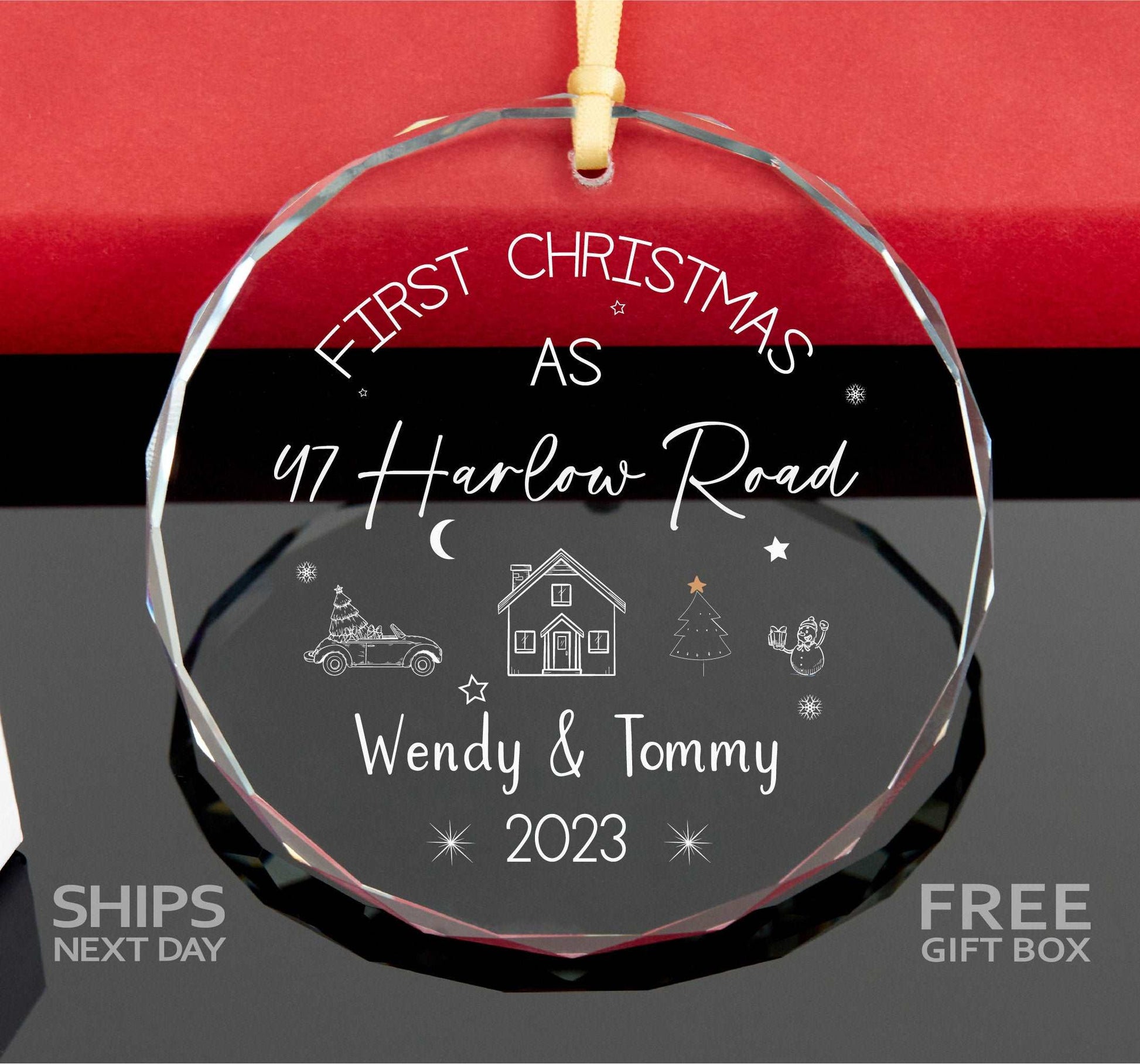 First Christmas As New Home Ornament • 2023 New Home Ornament • New House Keepsake • Housewarming Gift • Realtor Gift 